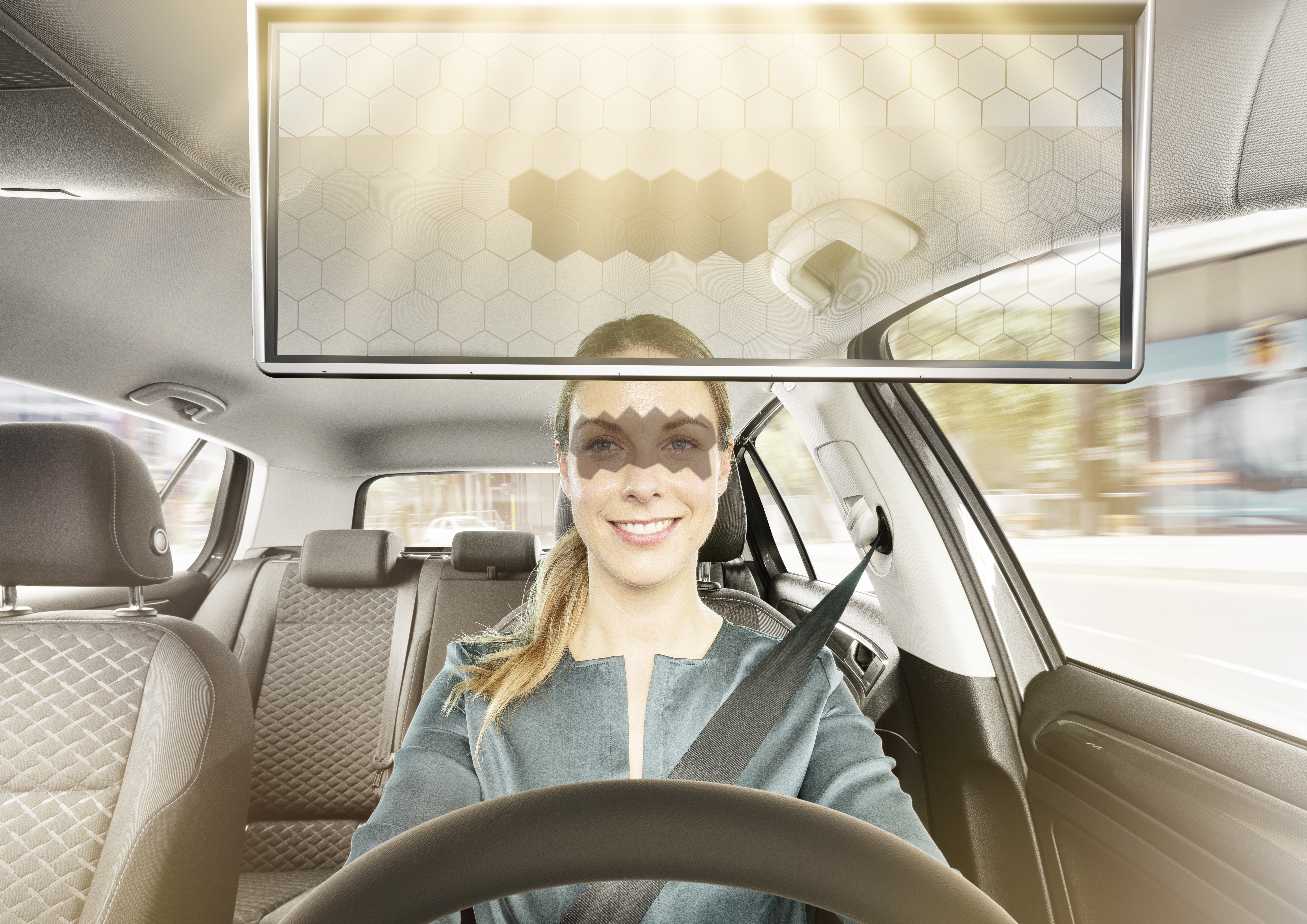 Digital sun visor