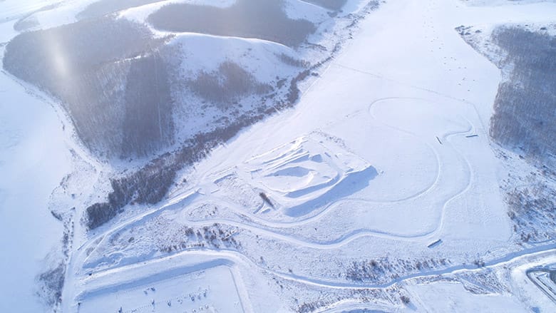 Birdview of land Handling Course and HDC hills.