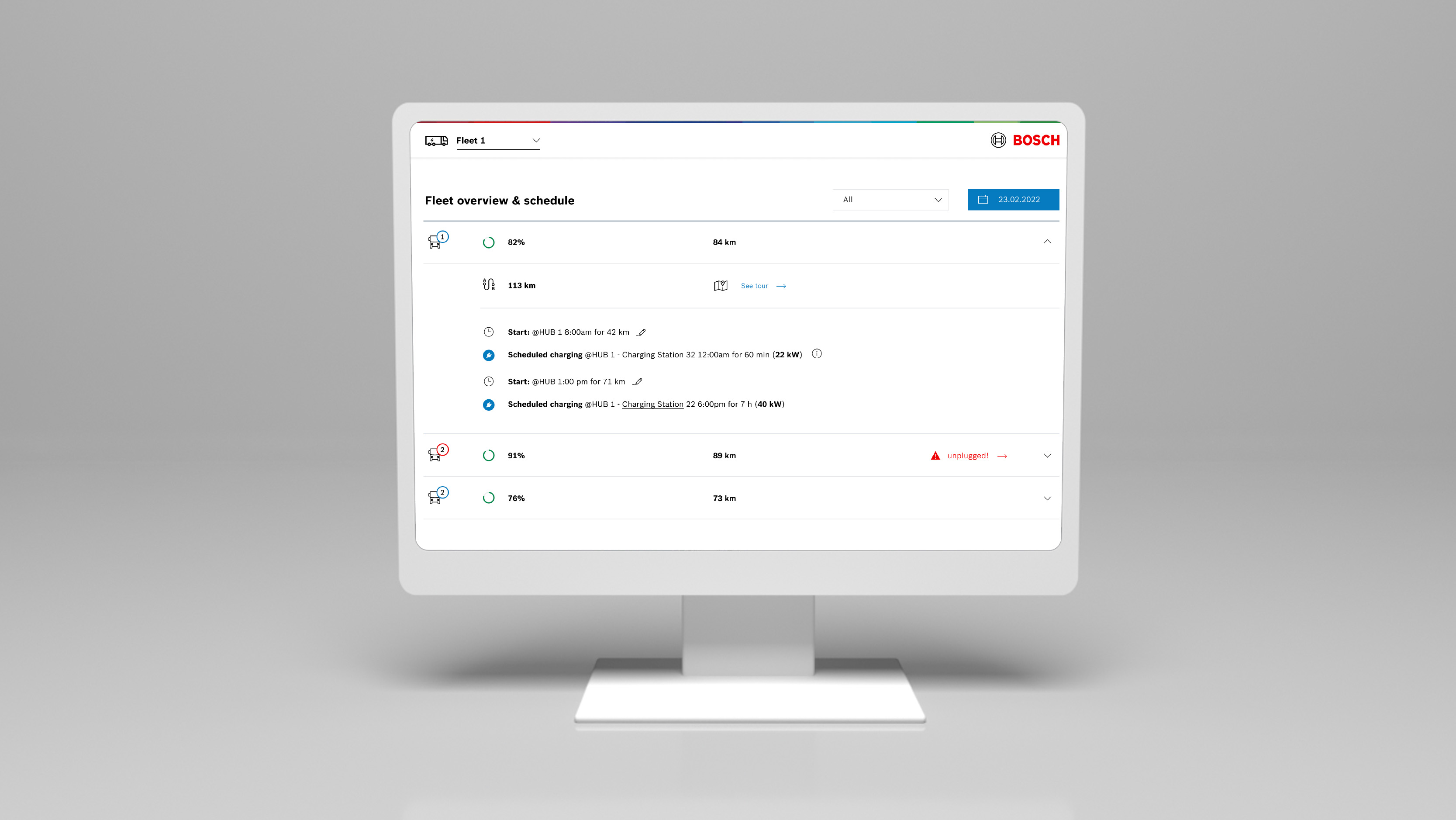 Dashboard for fleet managers 2