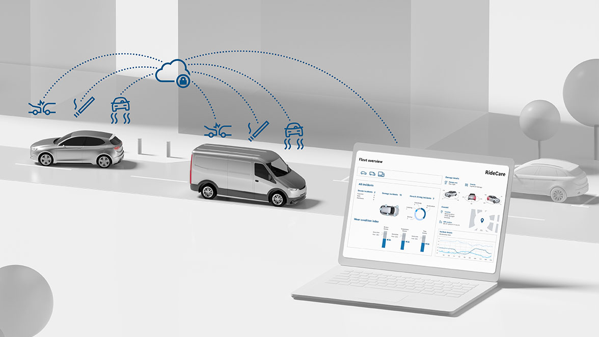 Vehicle care: sensing damages outside and smoking inside the vehicle